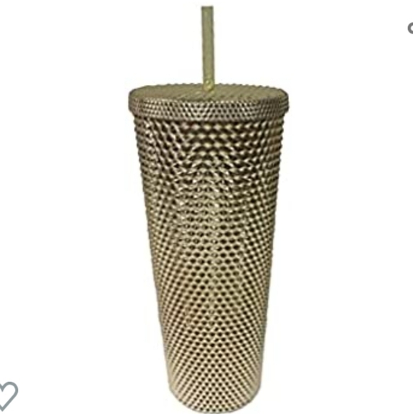 New Starbucks Holiday Winter 2022 Gold Sangria Bling Studded Cold Cup Tumbler - Picture 9 of 10